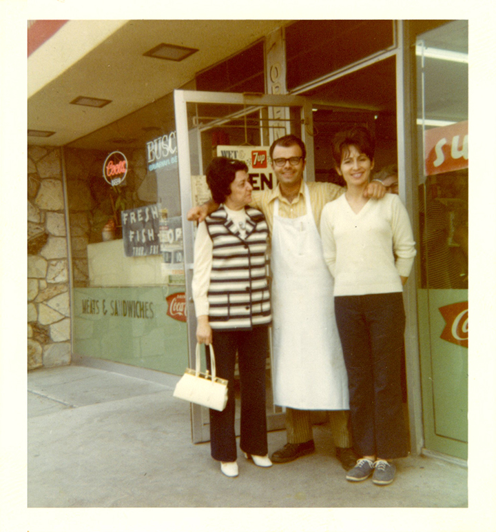 Mario and Gail are standing in front of their original location.